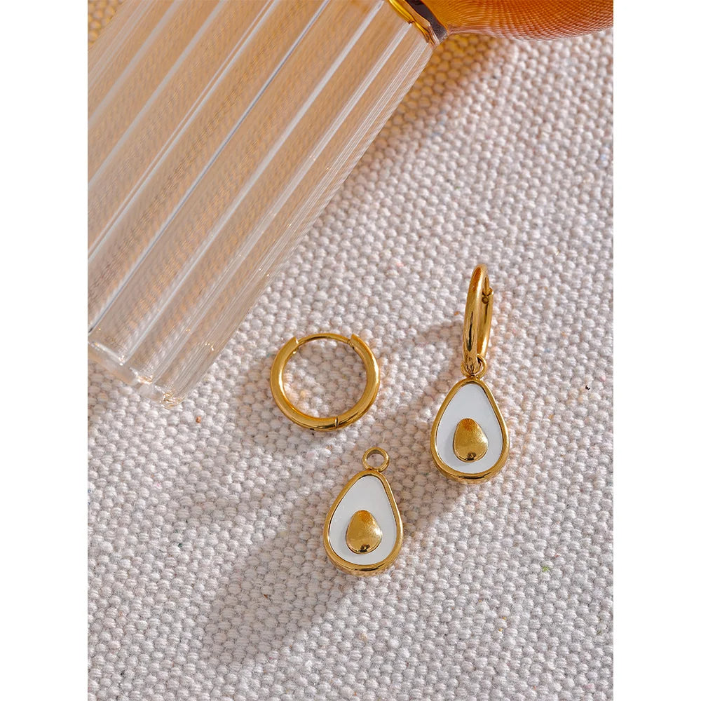 Avocado Charm Earrings