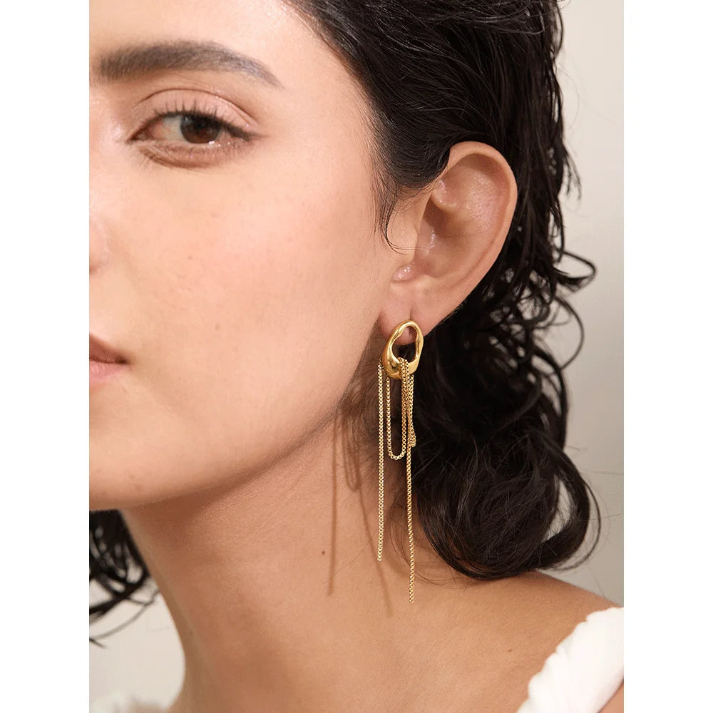 Golden Drape Earrings