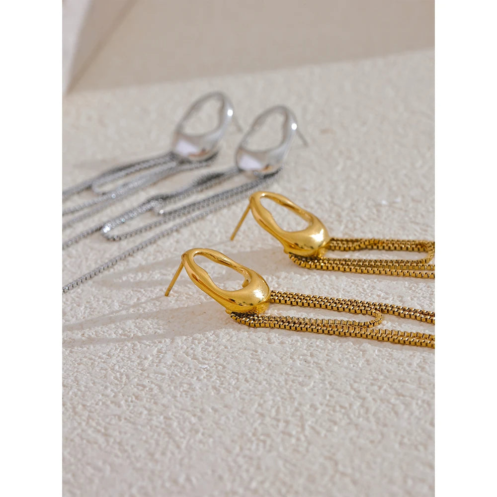 Golden Drape Earrings