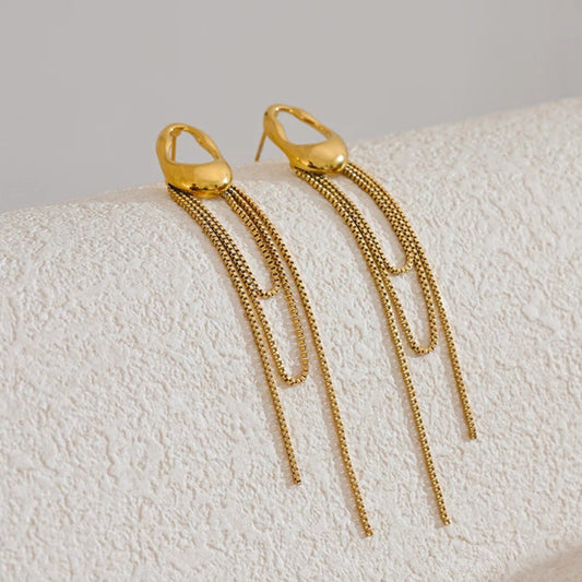 Golden Drape Earrings