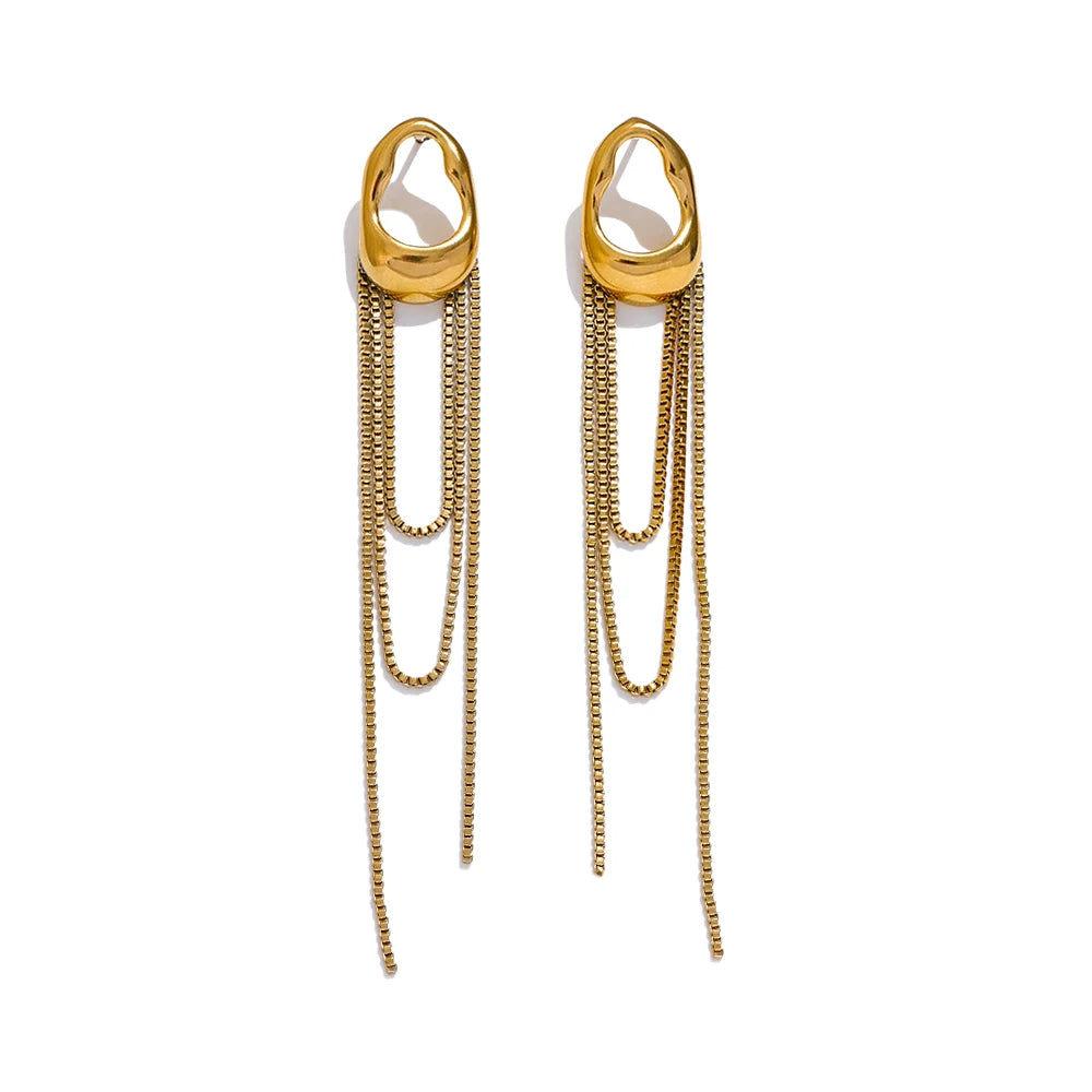 Golden Drape Earrings