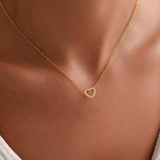 Radiant Love Pavé Heart Necklace