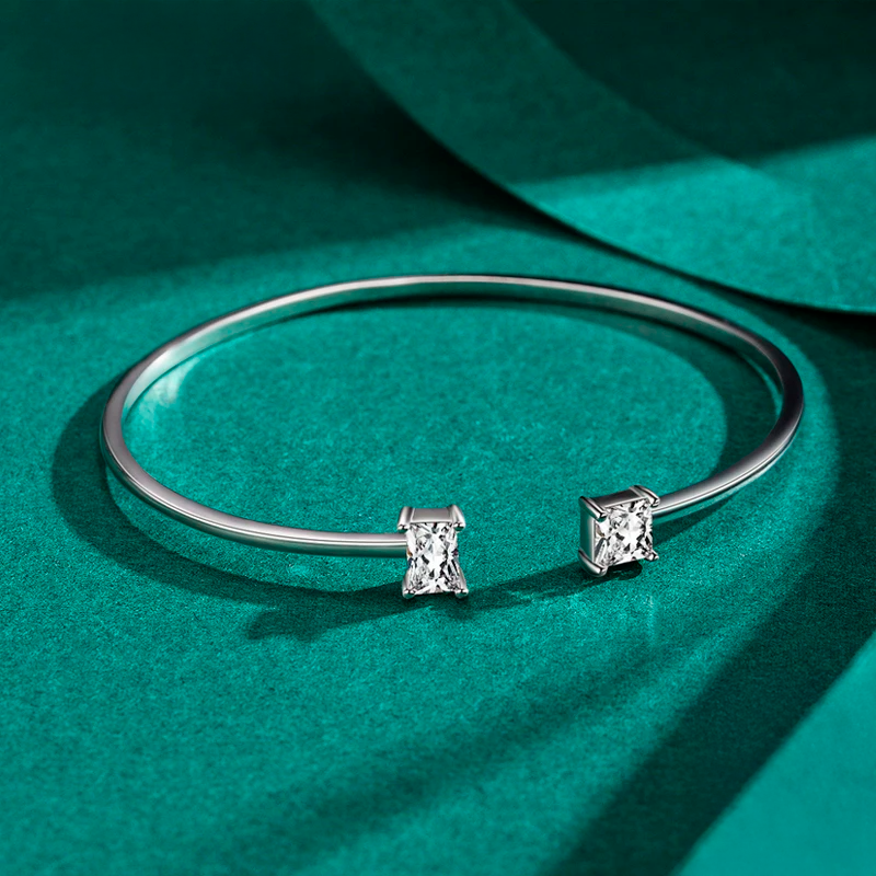Twin Flame Open Cuff Bracelet