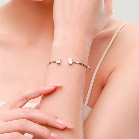 Twin Flame Open Cuff Bracelet