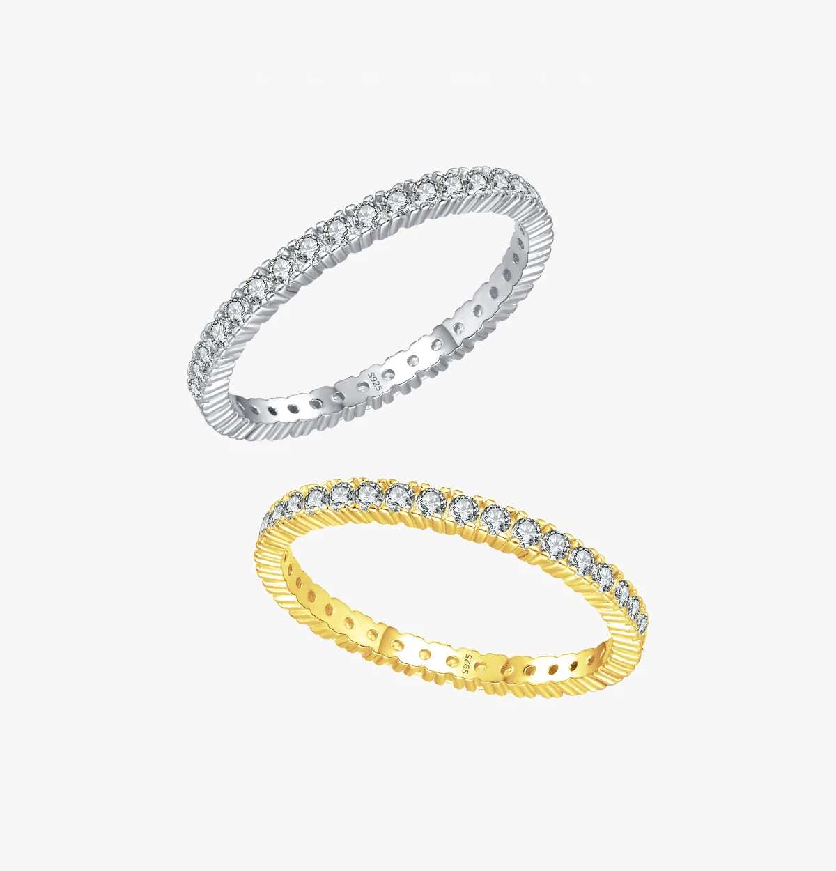 Radiant Edge Eternity Ring