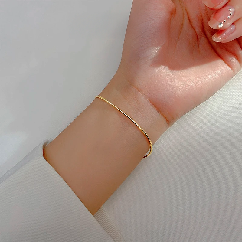 Satin Line Snake Chain Bracelet