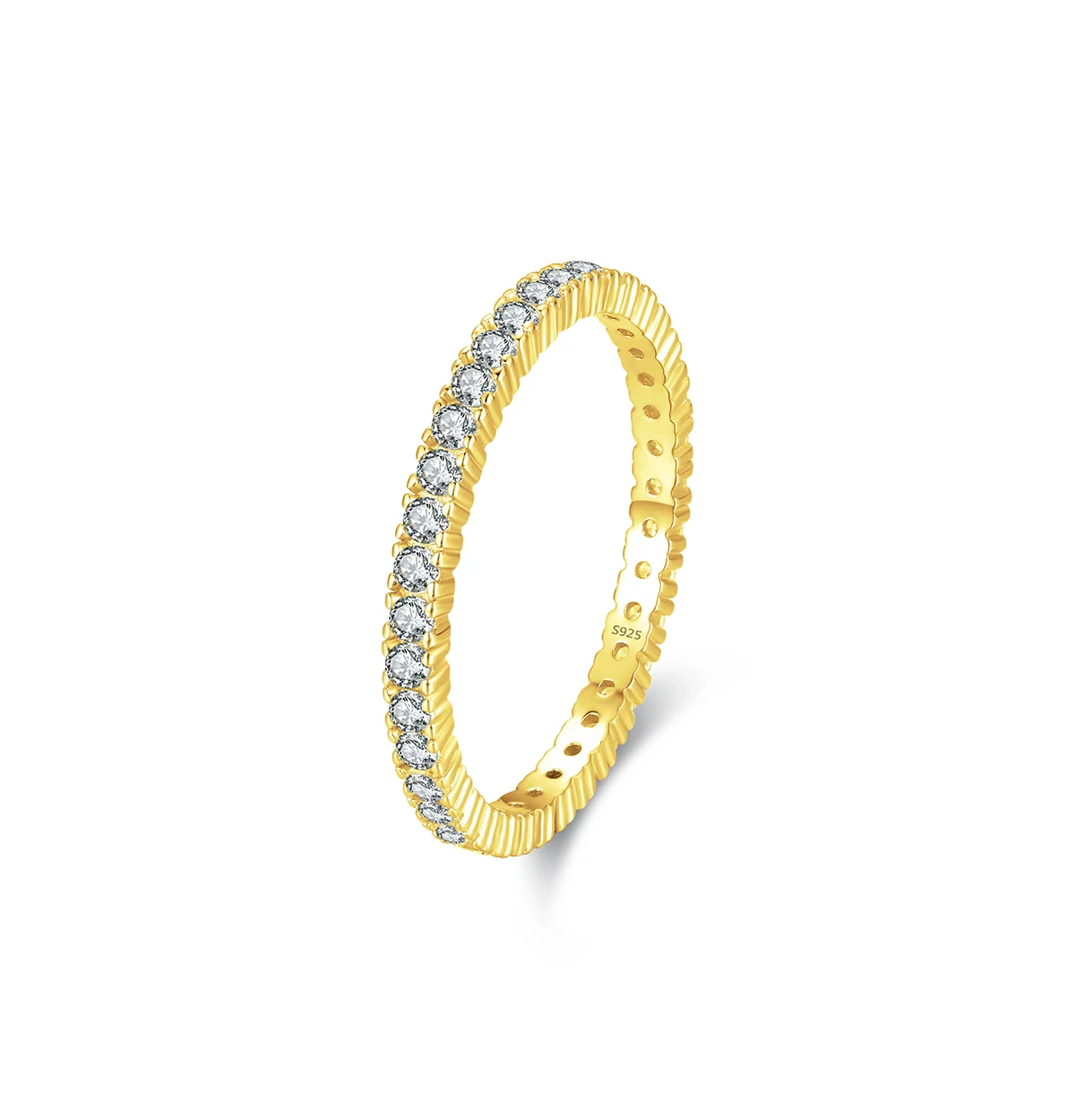 Radiant Edge Eternity Ring