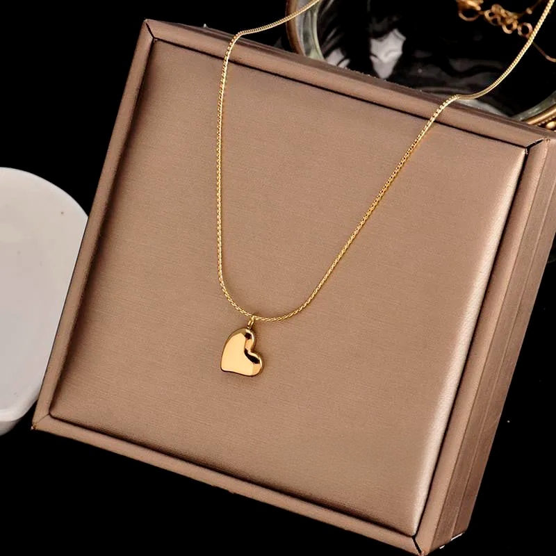 Golden Heart Whisper Necklace