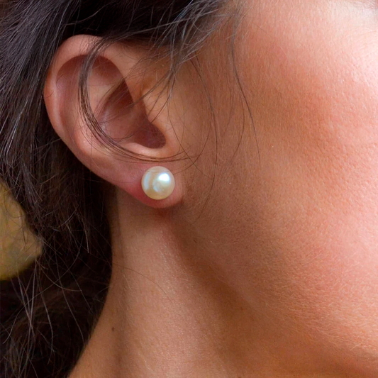 Lustrous Grace Pearl Studs
