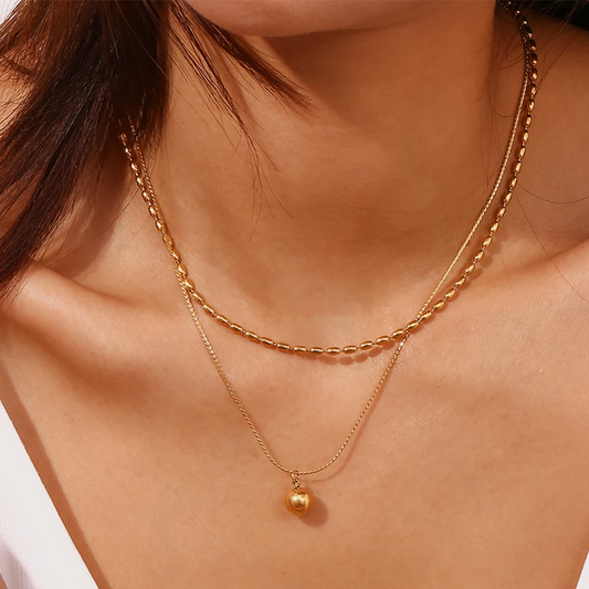Golden Harmony Layered Necklace