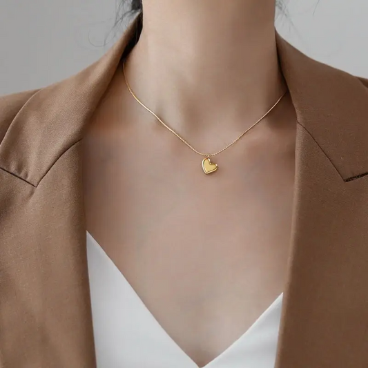 Golden Heart Whisper Necklace
