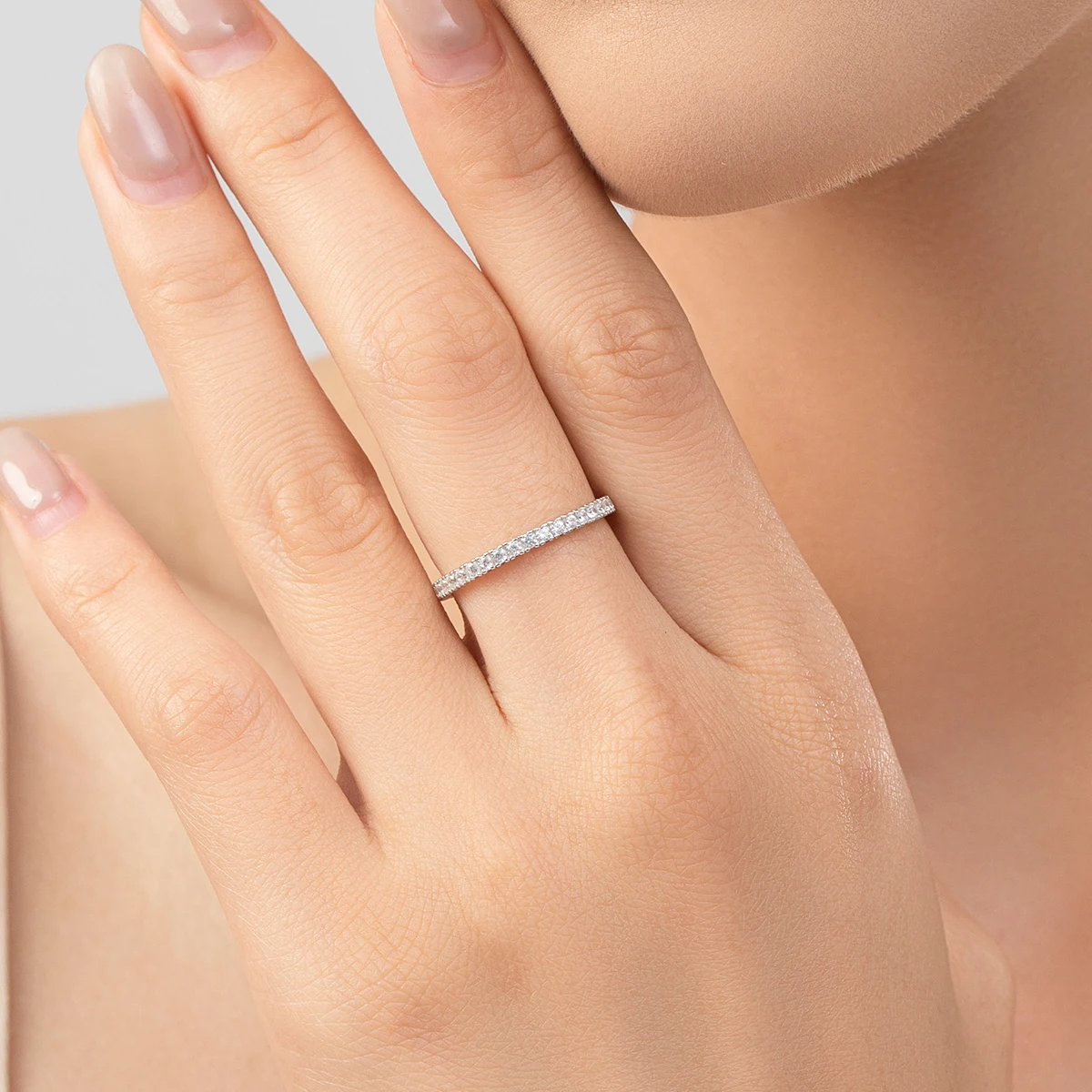 Radiant Edge Eternity Ring