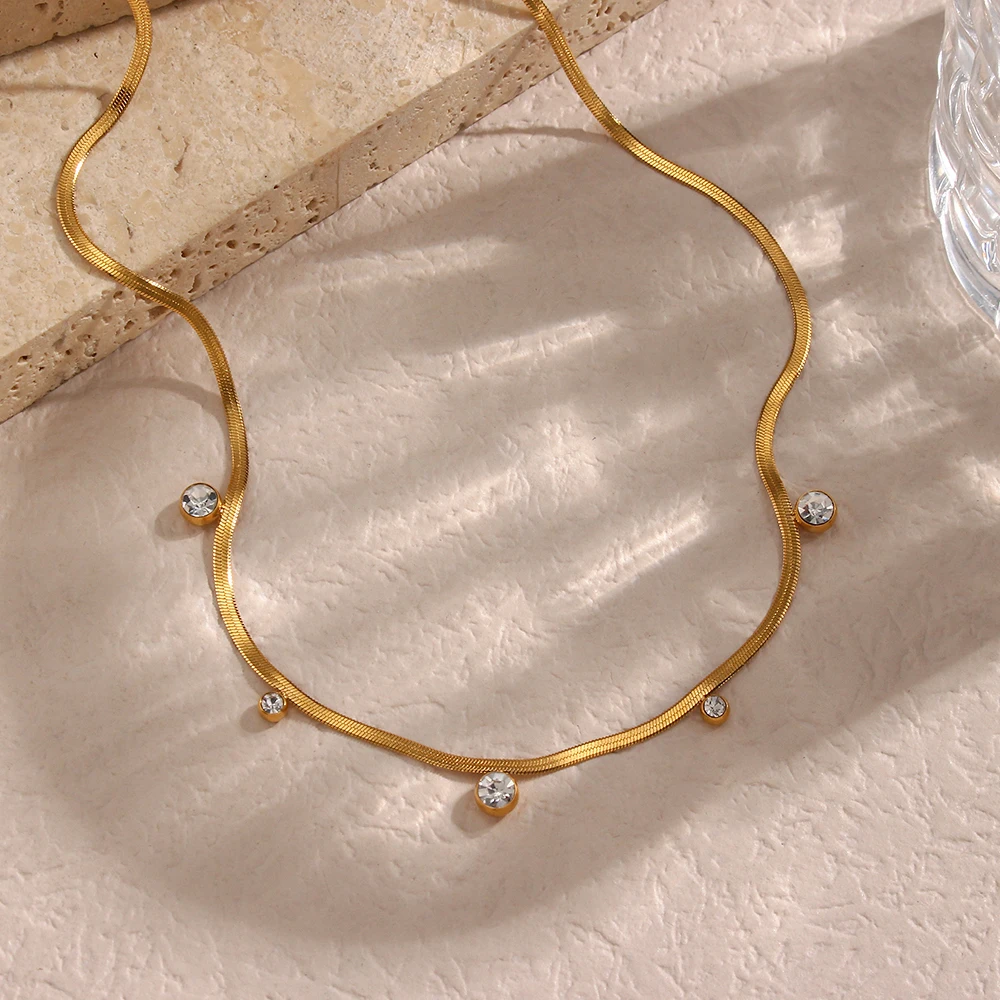 Crystal Dewdrop Collar Necklace