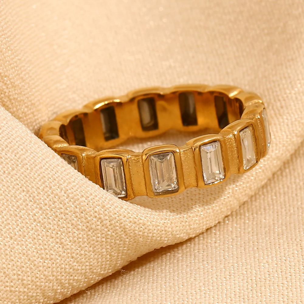 Baguette Beam Eternity Ring