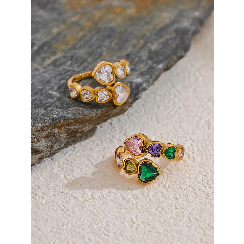 Radiant Heart Cluster Ring