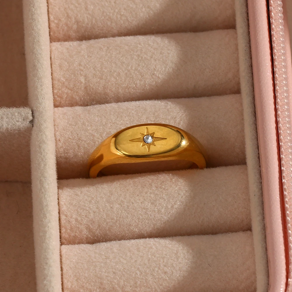Guiding North Star Signet Ring