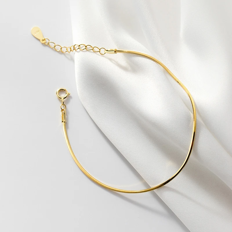 Satin Line Snake Chain Bracelet