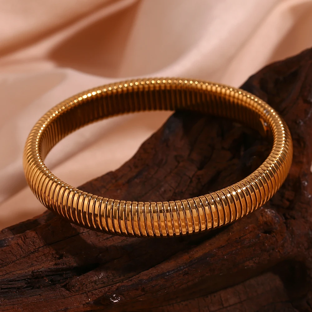Bold Serpentine Coil Cuff