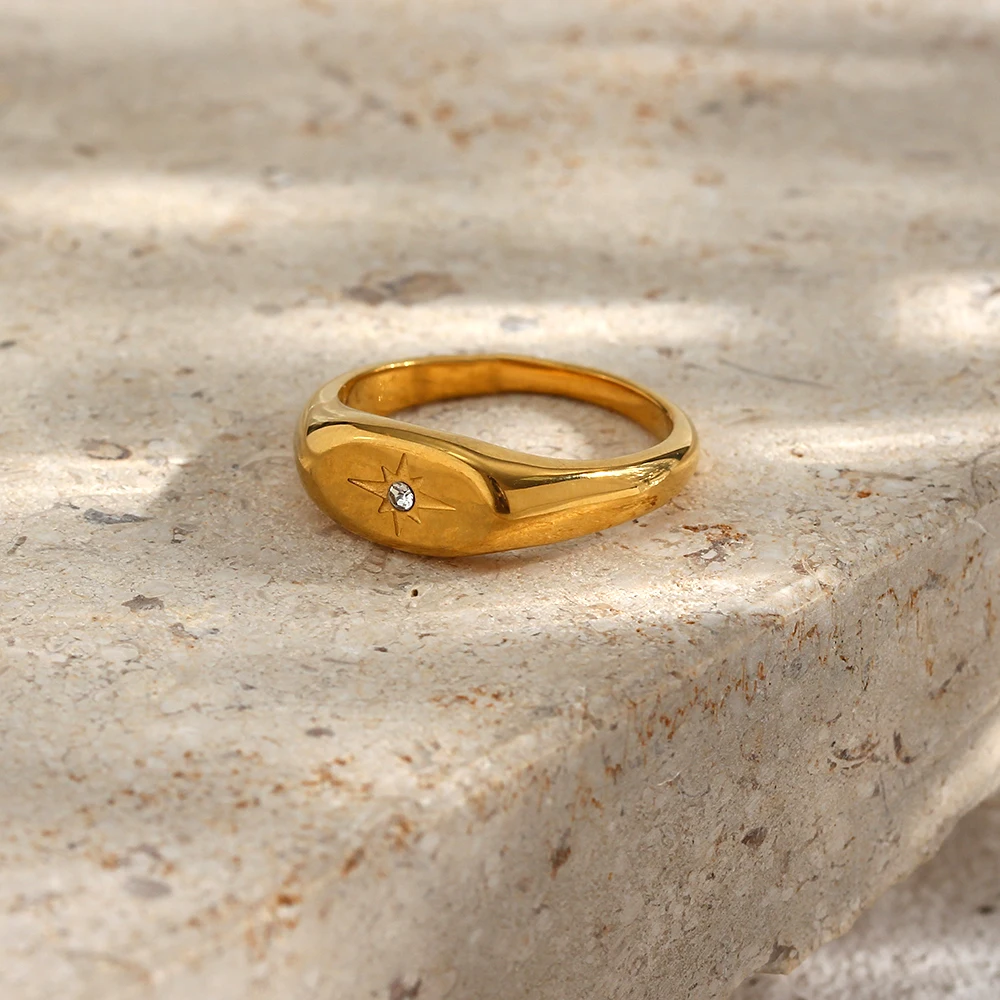 Guiding North Star Signet Ring