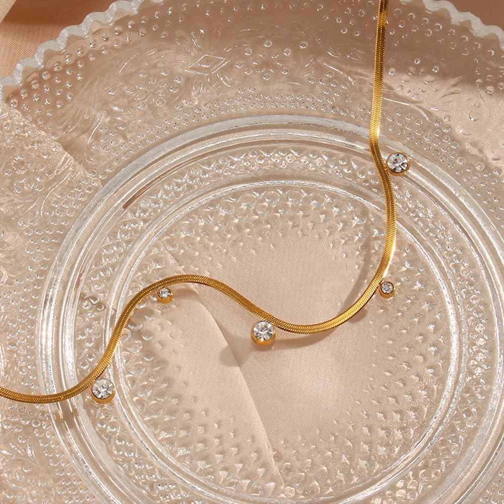 Crystal Dewdrop Collar Necklace