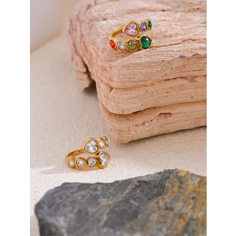 Radiant Heart Cluster Ring