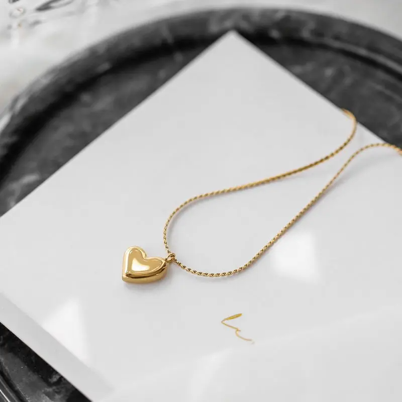 Golden Heart Whisper Necklace