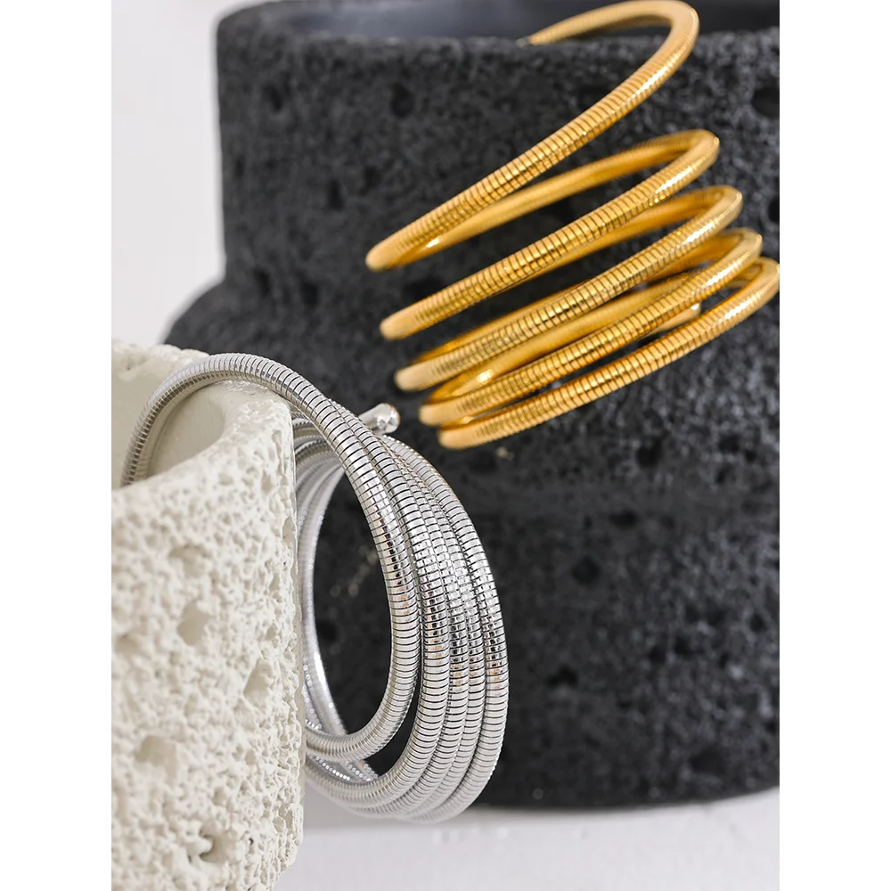 Serpentine Coil Wrap Bracelet