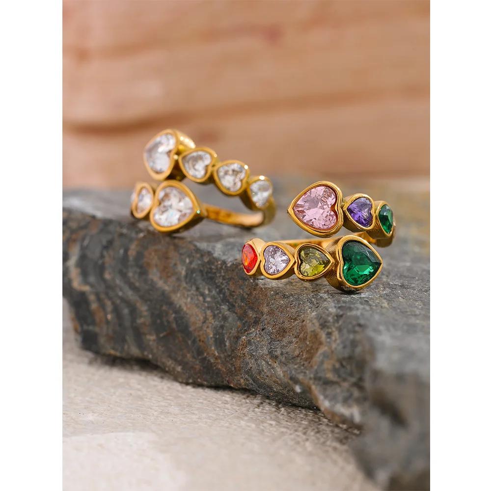 Radiant Heart Cluster Ring