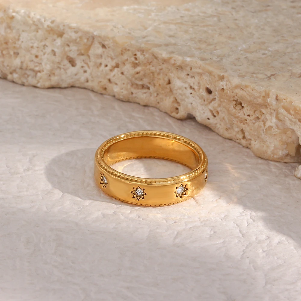 Stellar Milgrain Starburst Ring