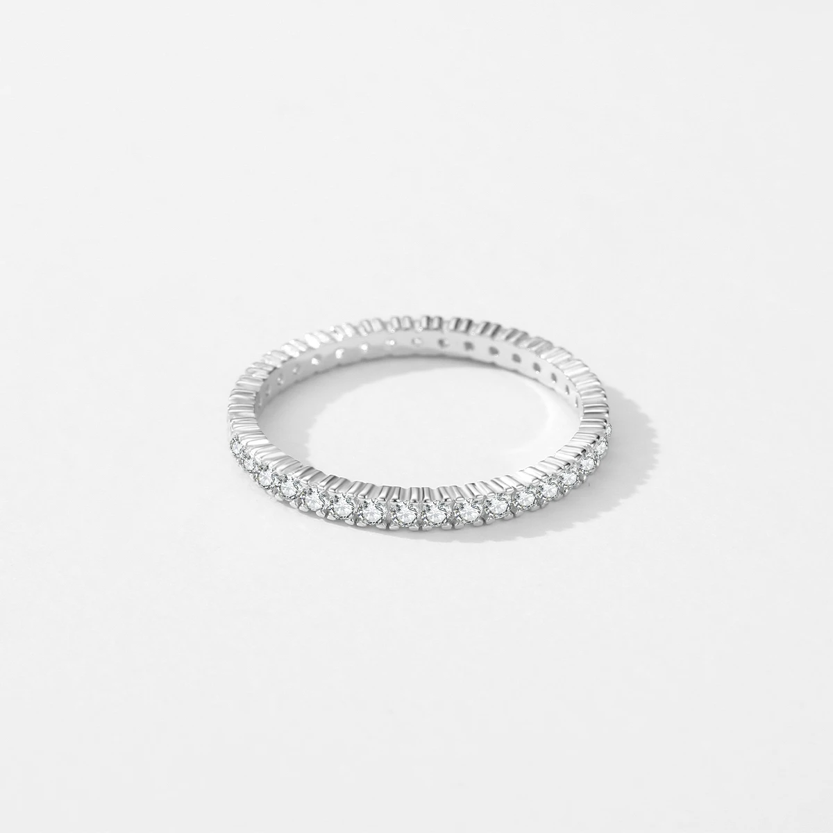 Radiant Edge Eternity Ring