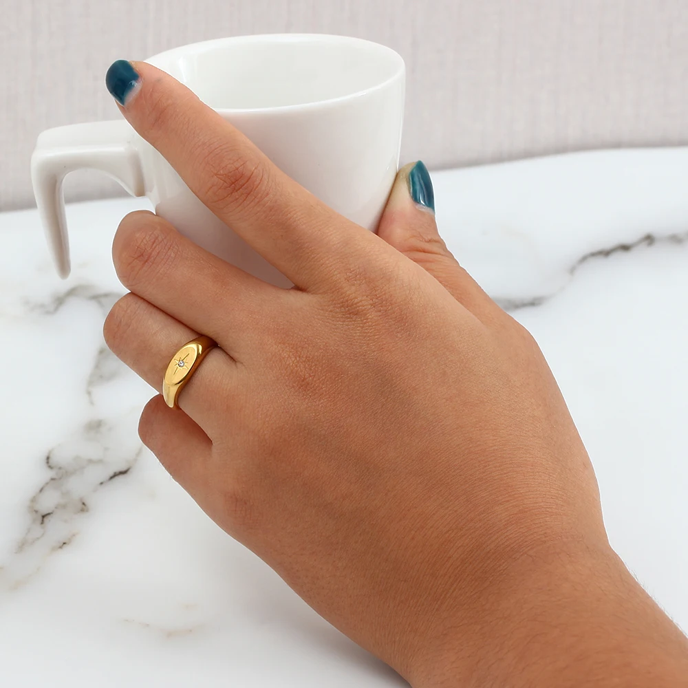 Guiding North Star Signet Ring