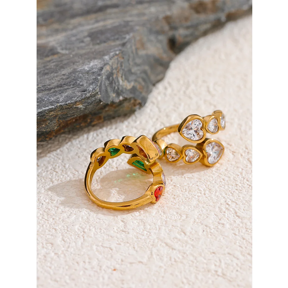 Radiant Heart Cluster Ring