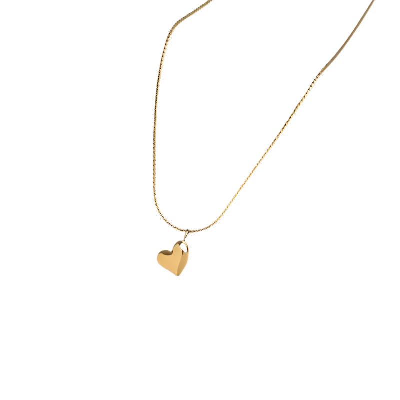 Golden Heart Whisper Necklace