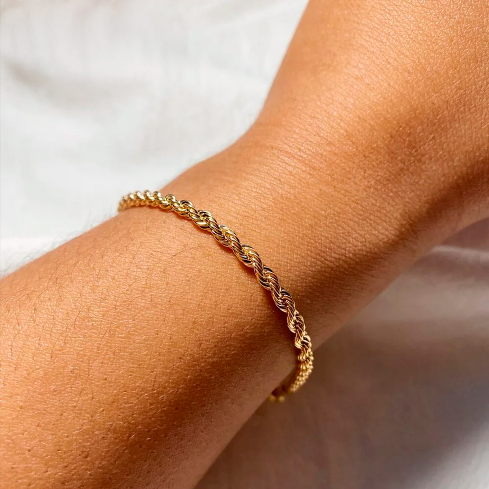 Twisted Rope Chain Bracelet