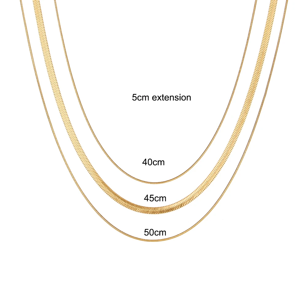 Trinity Layered Chain Necklace