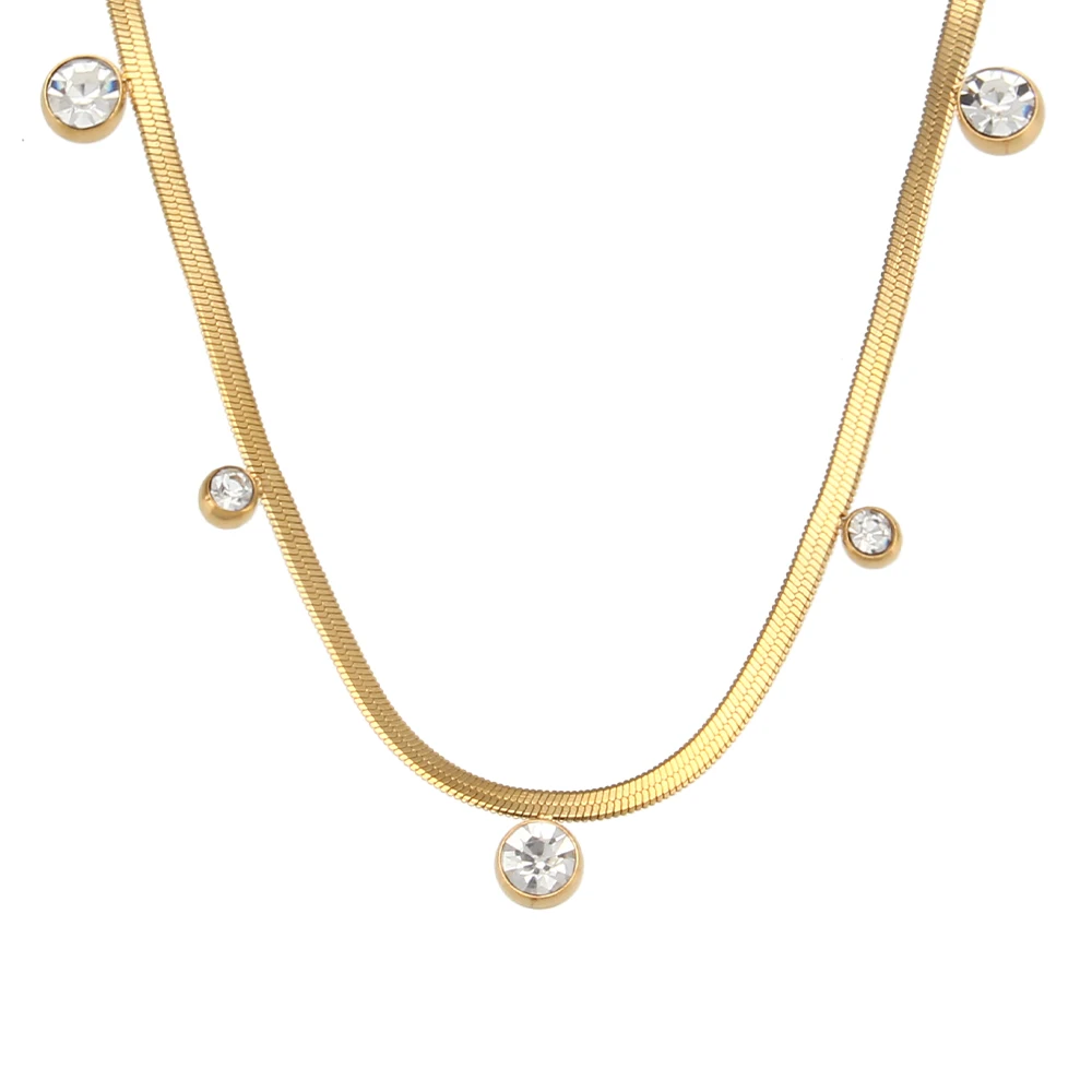 Crystal Dewdrop Collar Necklace