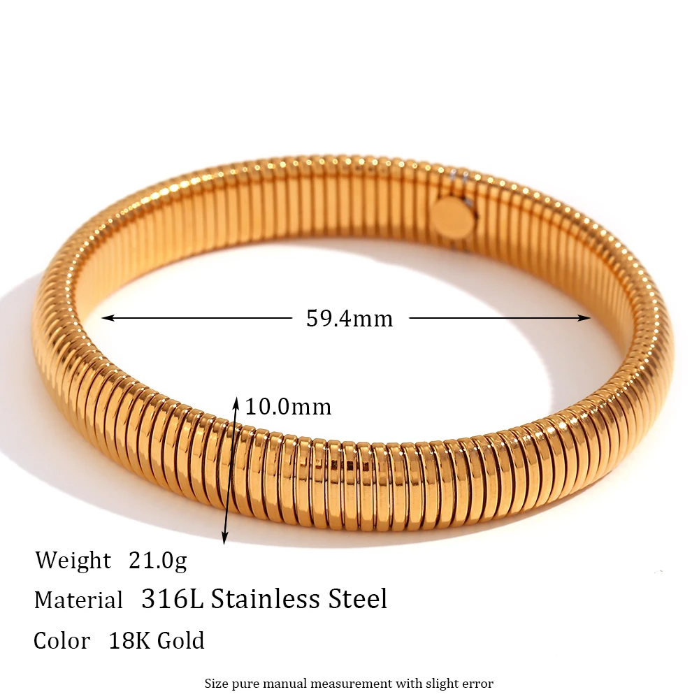 Bold Serpentine Coil Cuff