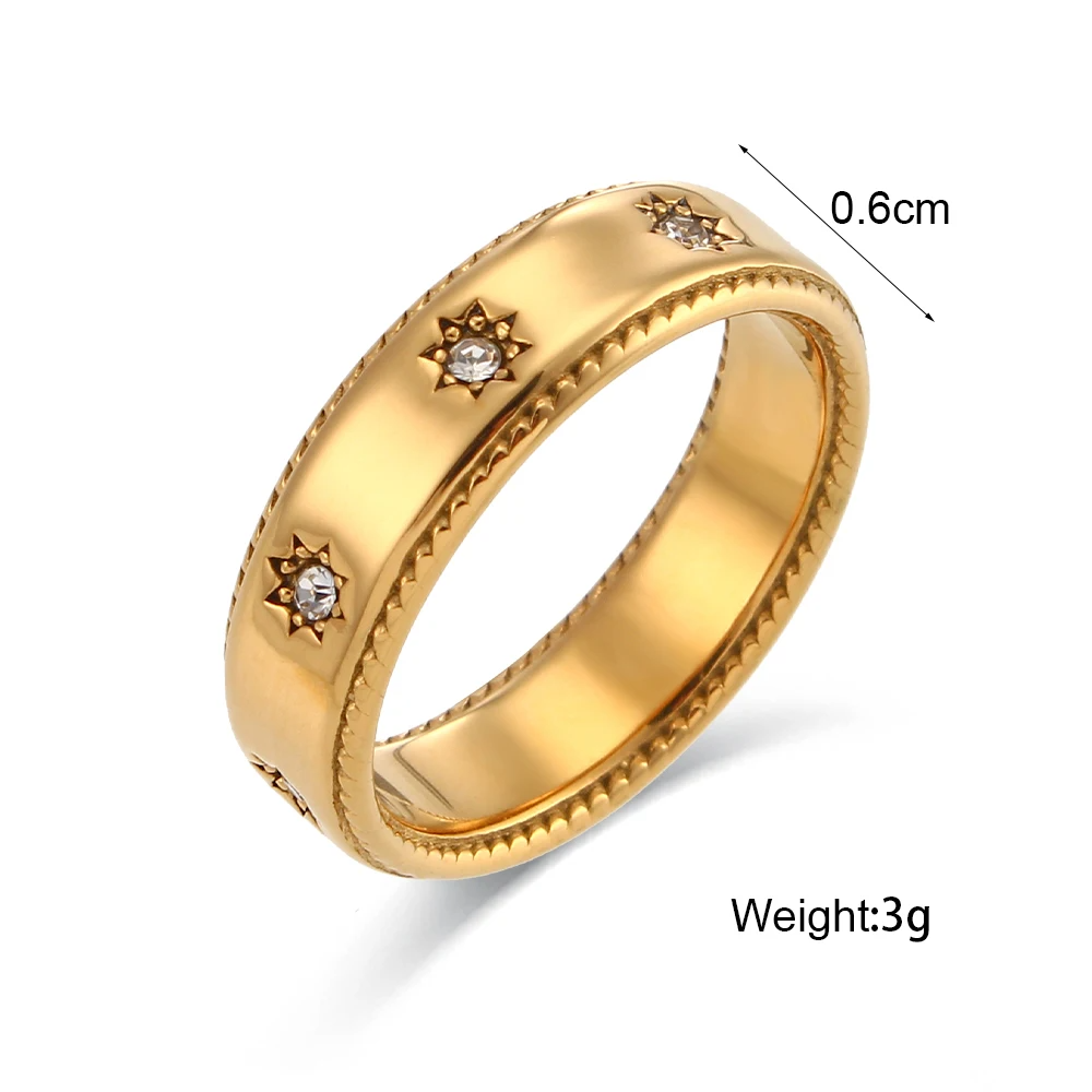 Stellar Milgrain Starburst Ring