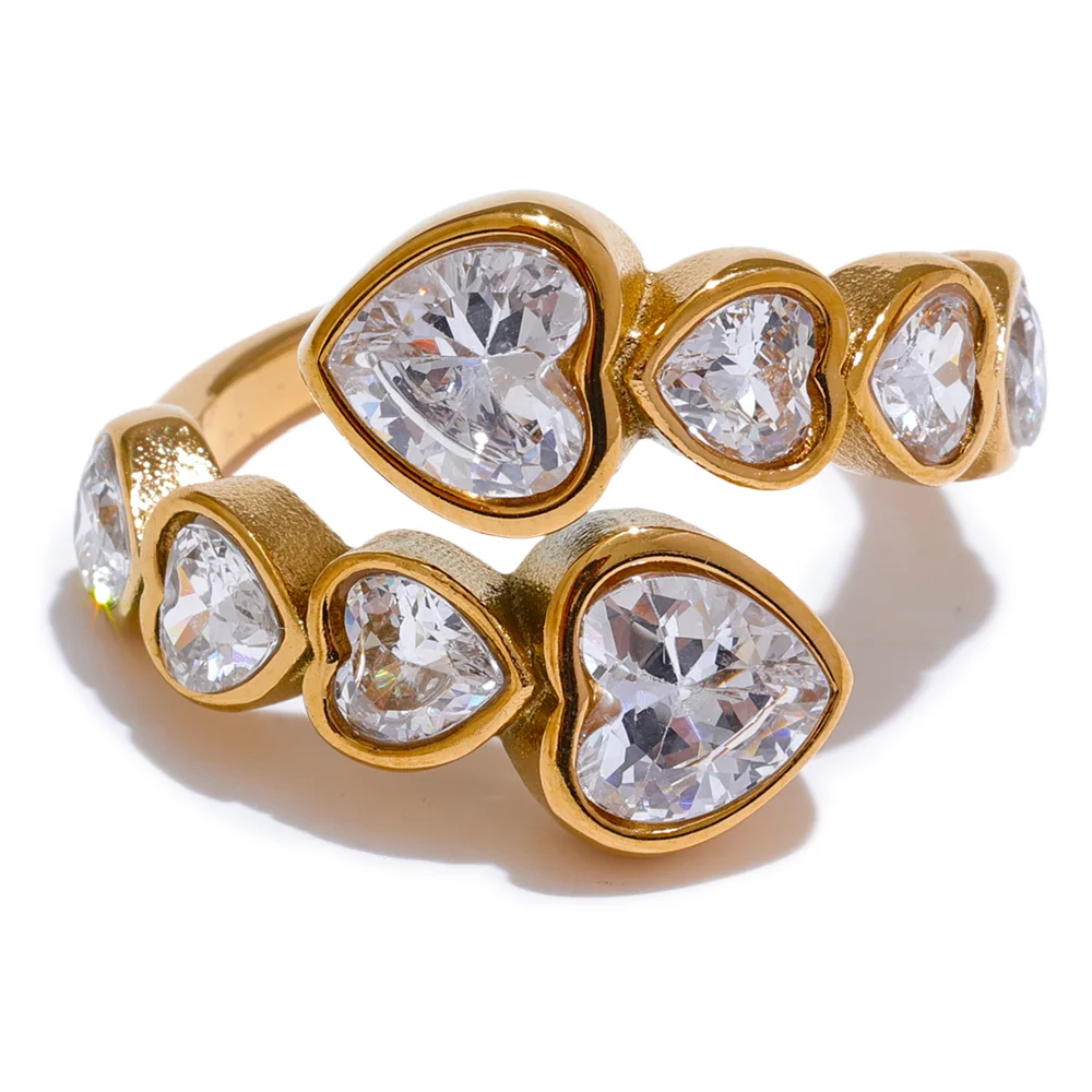Radiant Heart Cluster Ring