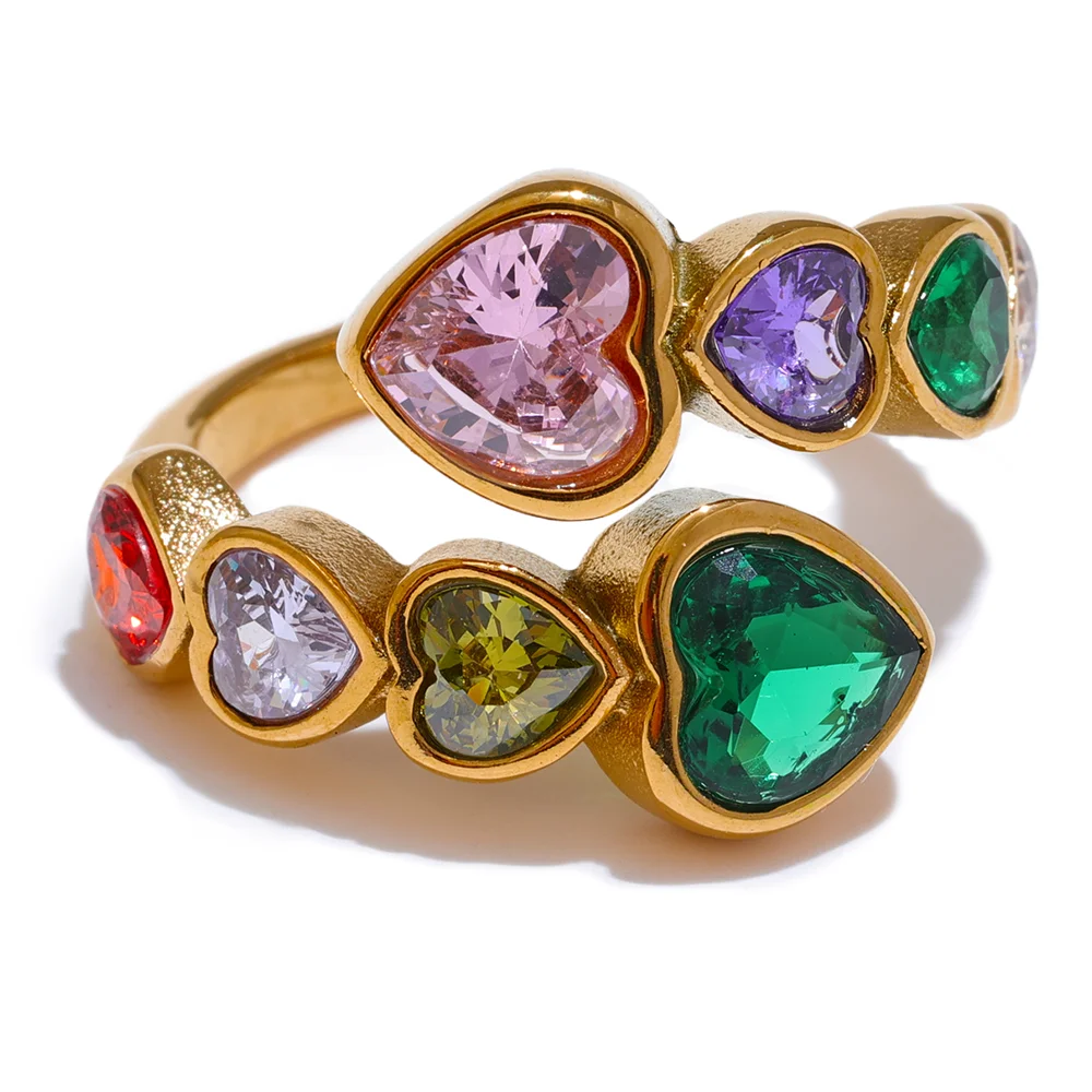Radiant Heart Cluster Ring