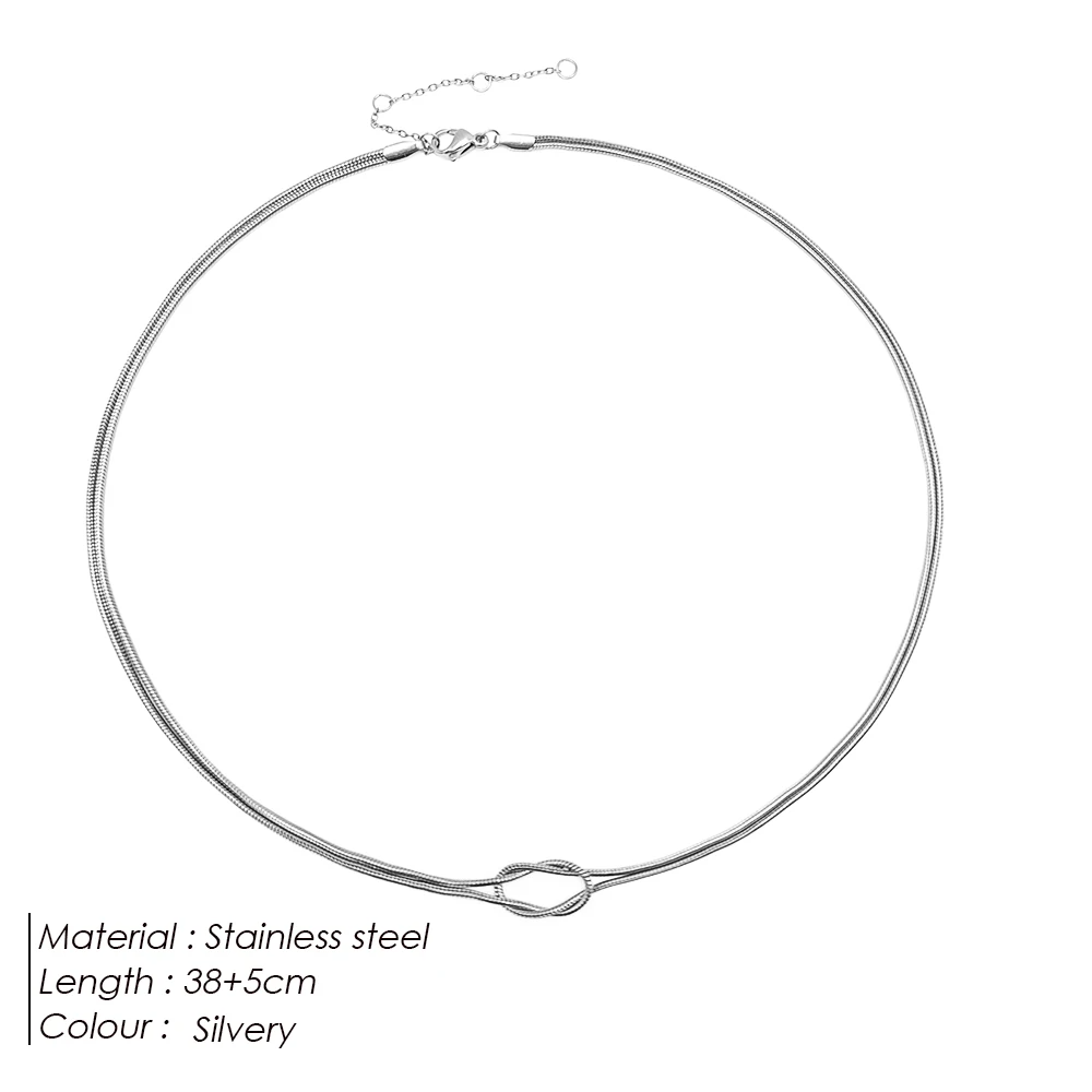 Twist Knot Snake Chain Choker