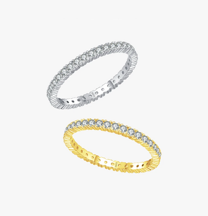 Radiant Edge Eternity Ring
