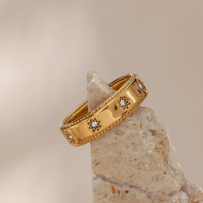Stellar Milgrain Starburst Ring
