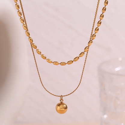 Golden Harmony Layered Necklace
