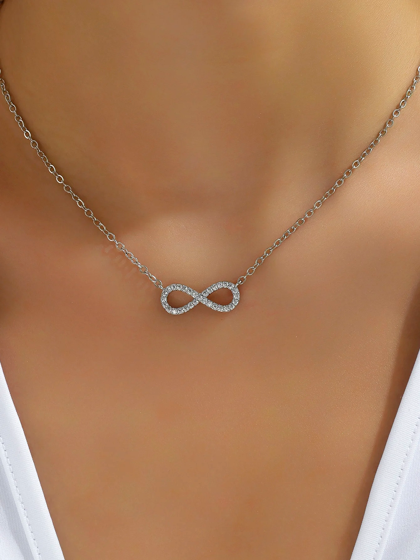 Eternal Sparkle Infinity Necklace