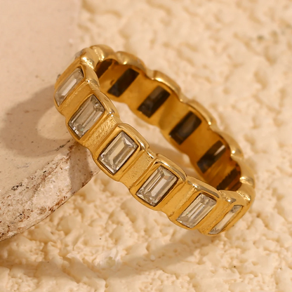 Baguette Beam Eternity Ring