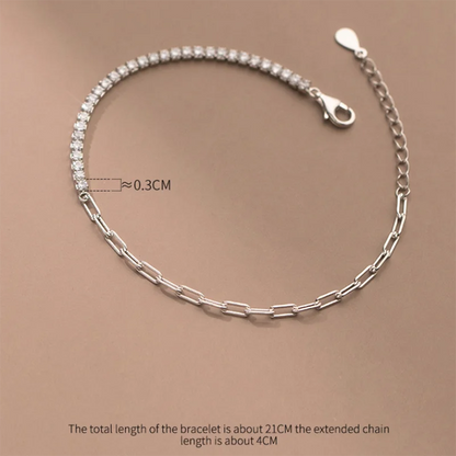 Golden Gleam Tennis Bracelet