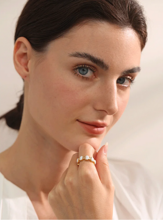 Enamel Link Ring