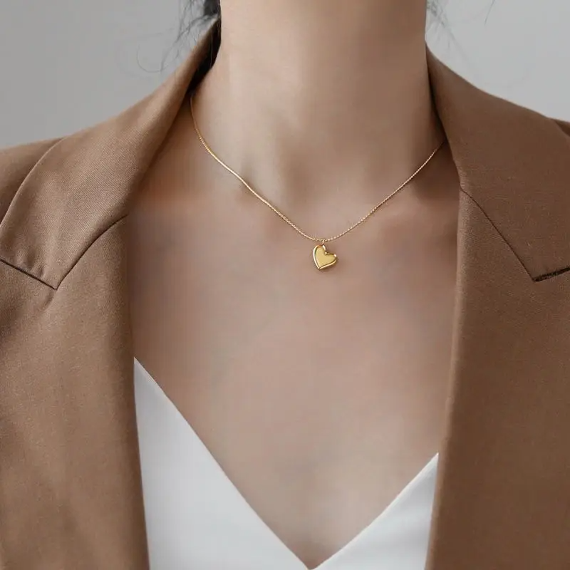 Golden Heart Whisper Necklace