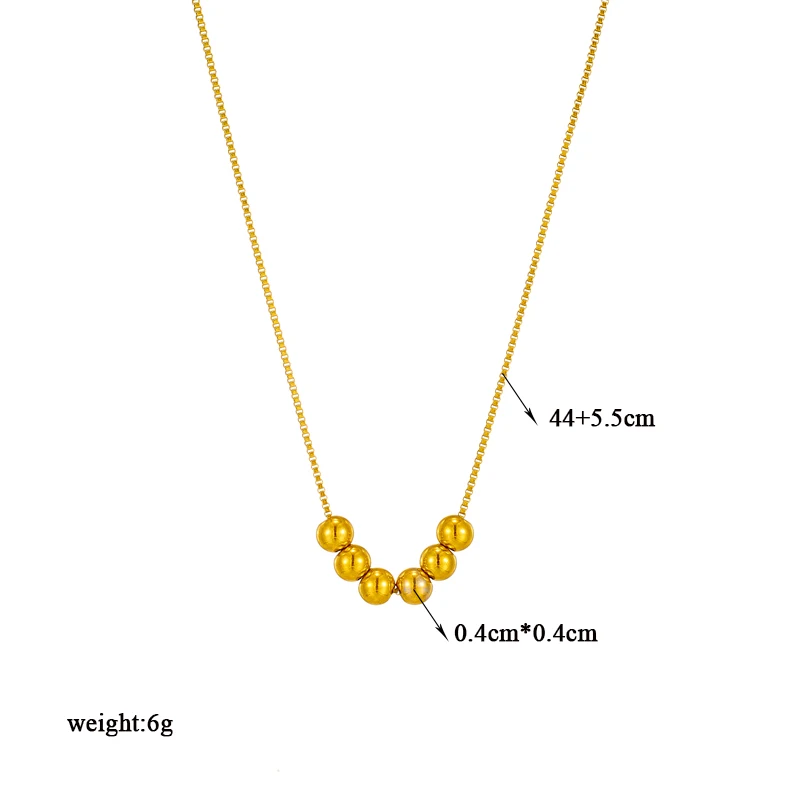 Golden Spheres Harmony Necklace